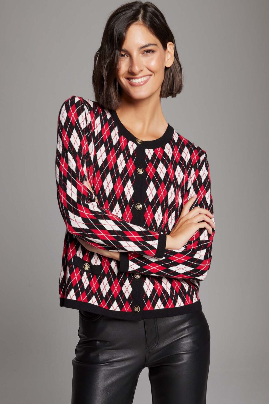 26191 CHAQUETA BOBA ROMBOS